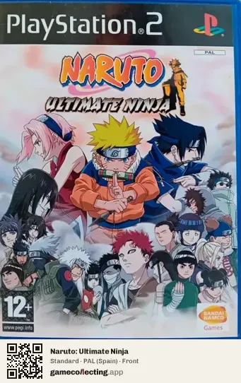 Naruto: Ultimate Ninja PlayStation 2, Spain box front