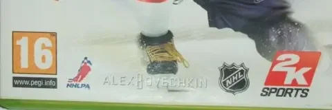 NHL 2K10, the PEGI square on its front