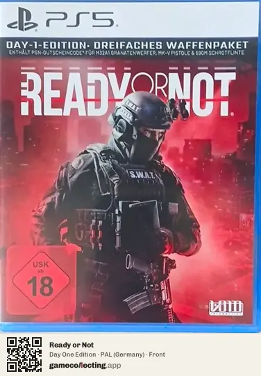 Ready or Not PlayStation 5, Germany box front
