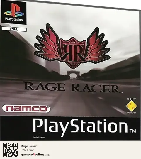 Rage Racer PlayStation, PAL box front