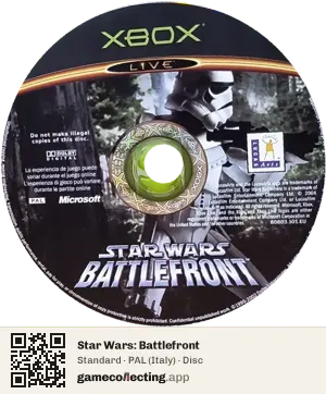 Star Wars: Battlefront Xbox, PAL disc