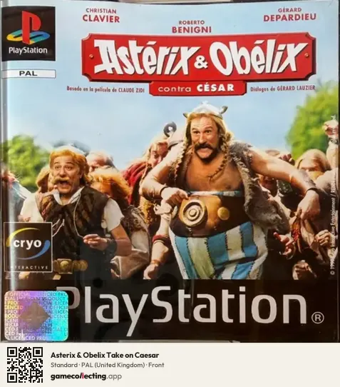 Asterix & Obelix Take on Caesar PlayStation, United Kingdom box front