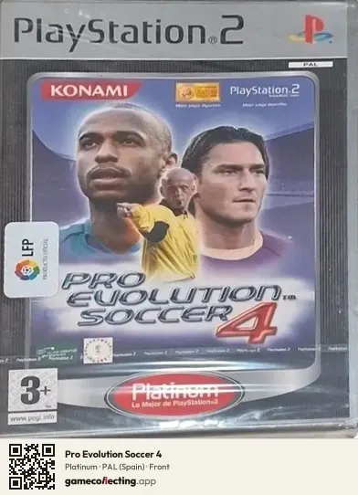 Pro Evolution Soccer 4 PlayStation 2, Spain box front