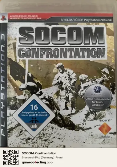 SOCOM: Confrontation PlayStation 3, Germany box front