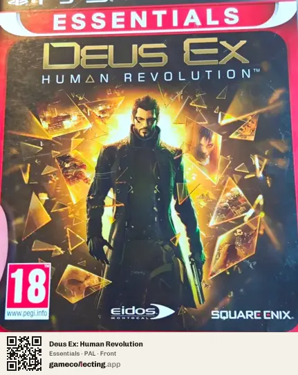 Deus Ex: Human Revolution PlayStation 3, PAL box front