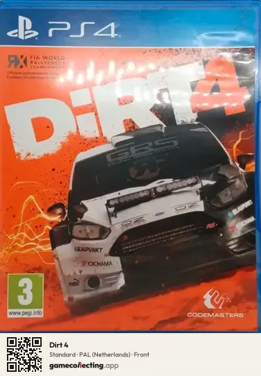 Dirt 4 PlayStation 4, Netherlands box front