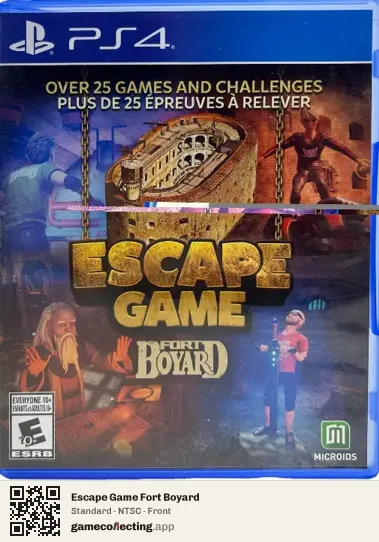 Escape Game Fort Boyard PlayStation 4, NTSC box front