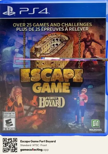 Escape Game Fort Boyard PlayStation 4, NTSC box front