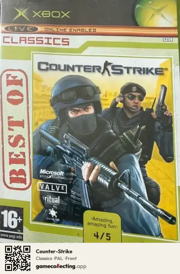 Counter-Strike Xbox, PAL box front