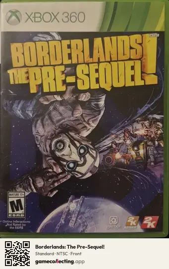 Borderlands: The Pre-Sequel! Xbox 360, NTSC box front