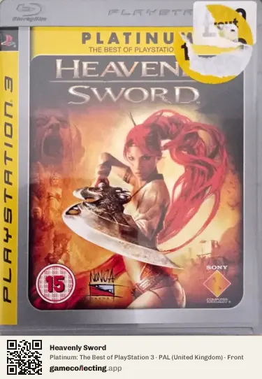 Heavenly Sword PlayStation 3, United Kingdom box front