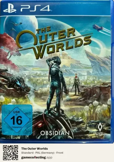 The Outer Worlds PlayStation 4, Germany box front