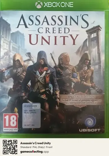 Assassin's Creed Unity Xbox One, Italy box front