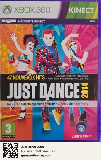 Just Dance 2014 Xbox 360, France box front
