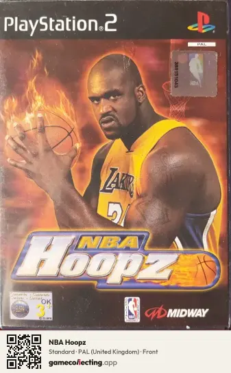 NBA Hoopz PlayStation 2, United Kingdom box front