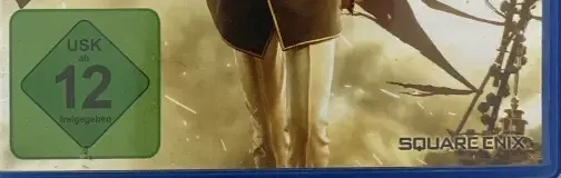 Final Fantasy Type-0 HD, the USK square on its front