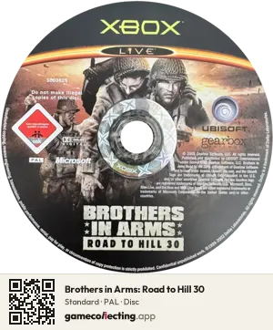 Brothers in Arms: Road to Hill 30 Xbox, PAL disc