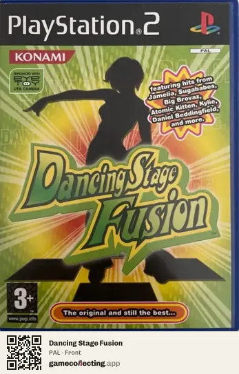 Dancing Stage Fusion PlayStation 2, PAL box front