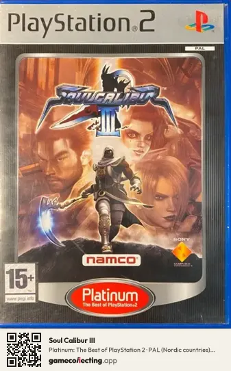 Soul Calibur III PlayStation 2, Nordic countries box front