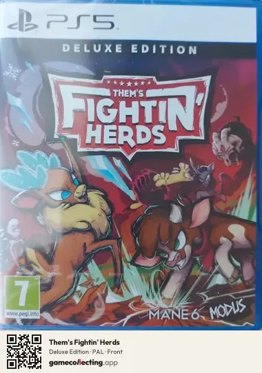 Them's Fightin' Herds PlayStation 5, PAL box front
