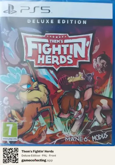 Them's Fightin' Herds PlayStation 5, PAL box front