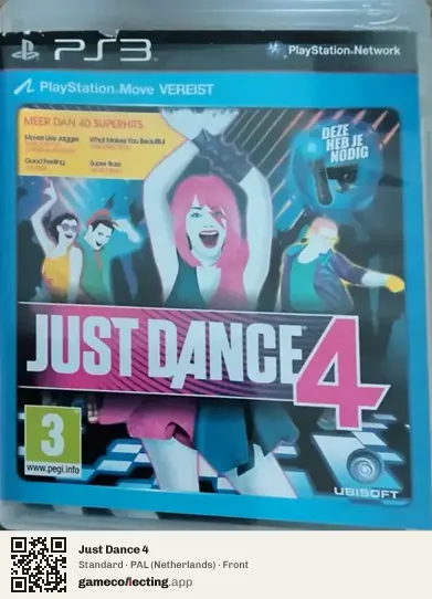 Just Dance 4 PlayStation 3, Netherlands box front