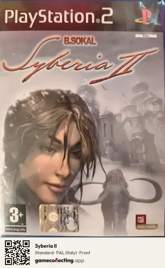 Syberia II PlayStation 2, Italy box front