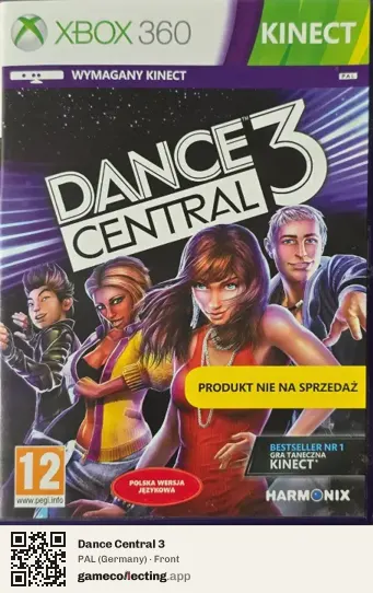 Dance Central 3 Xbox 360, Germany box front