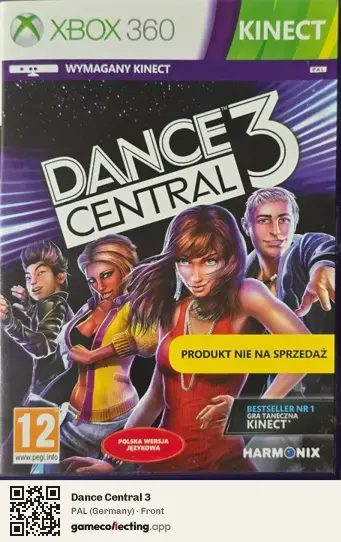Dance Central 3 Xbox 360, Germany box front