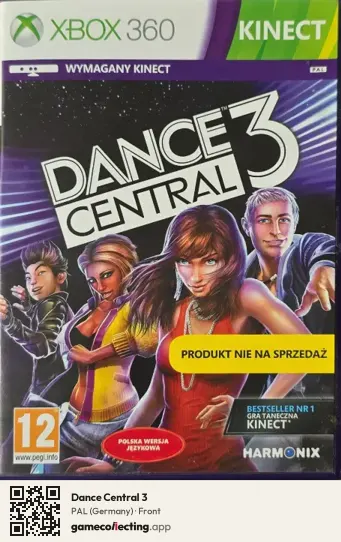 Dance Central 3 Xbox 360, Germany box front
