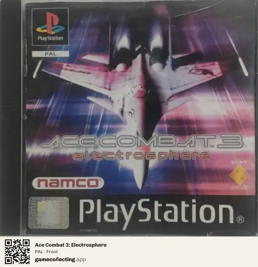 Ace Combat 3: Electrosphere PlayStation, PAL box front