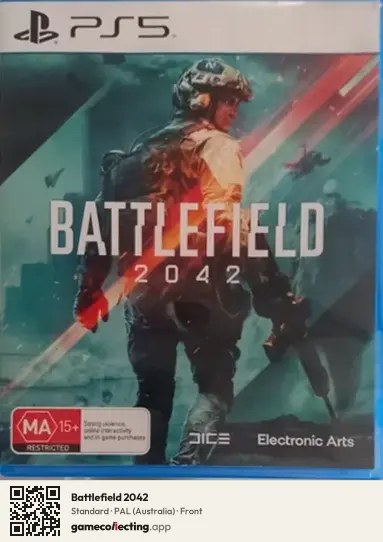 Battlefield 2042 PlayStation 5, Australia box front