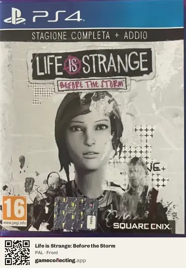 Life is Strange: Before the Storm PlayStation 4, PAL box front