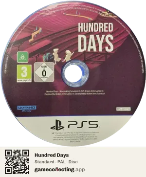 Hundred Days PlayStation 5, PAL disc