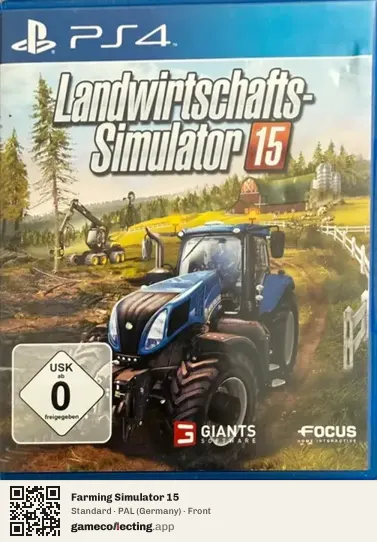 Farming Simulator 15 PlayStation 4, Germany box front