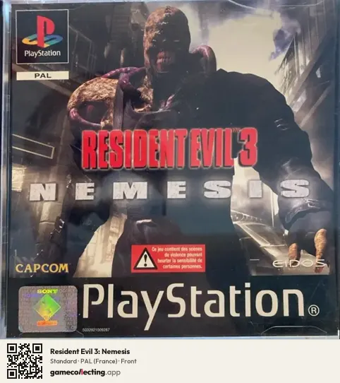 Resident Evil 3: Nemesis PlayStation, France box front