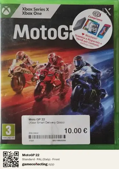 MotoGP 22 Xbox Series X, Italy box front