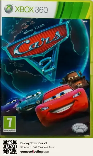 Disney/Pixar Cars 2 Xbox 360, France box front