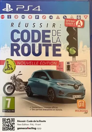 Réussir: Code de la Route PlayStation 4, PAL box front
