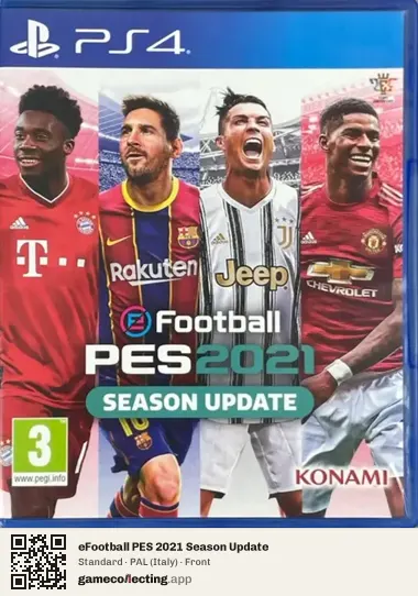 eFootball PES 2021 Season Update PlayStation 4, Italy box front