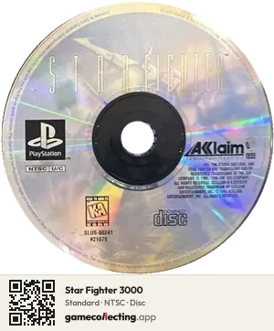 Star Fighter 3000 PlayStation, NTSC disc