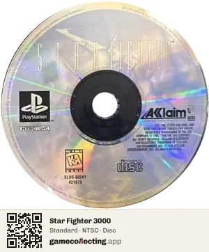 Star Fighter 3000 PlayStation, NTSC disc