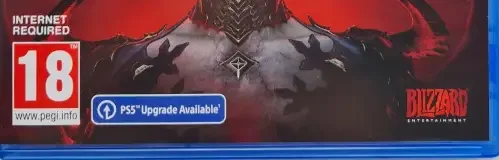 Diablo IV, the PEGI square on its front