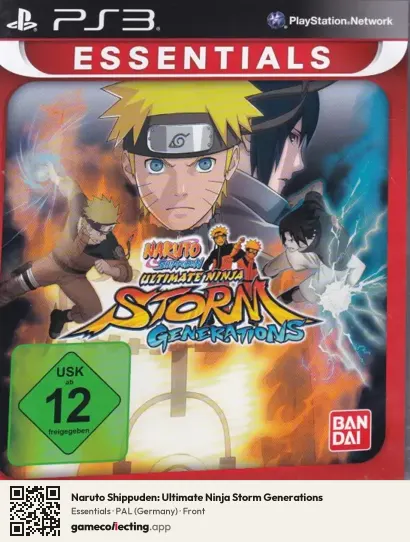 Naruto Shippuden: Ultimate Ninja Storm Generations PlayStation 3, Germany box front