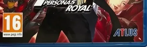 Persona 5 Royal, the PEGI square on its front