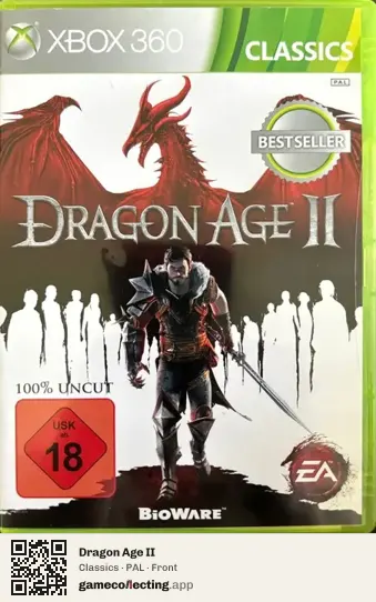 Dragon Age II Xbox 360, PAL box front