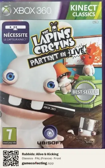 Rabbids: Alive & Kicking Xbox 360, France box front