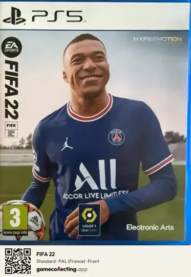 FIFA 22 PlayStation 5, France box front