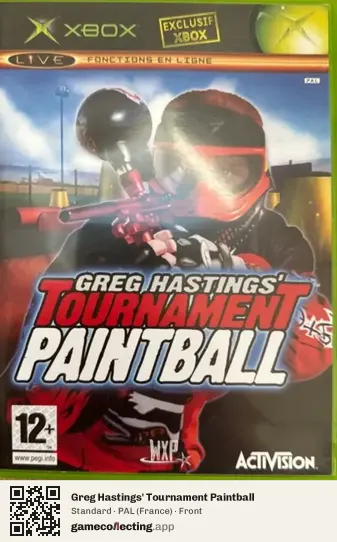 Greg Hastings' Tournament Paintball Xbox, France box front