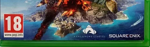 Just Cause 3, the PEGI square on its front